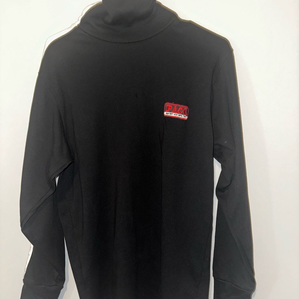 Vintage 90s Black Paco Long Sleeve Turtleneck